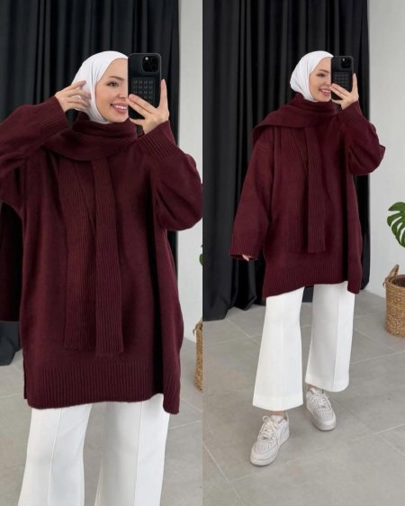 بلوزة السكارڤ